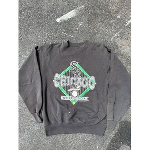 1992 Vintage MLB Graphic White Sox Logo Team Sweater Size L